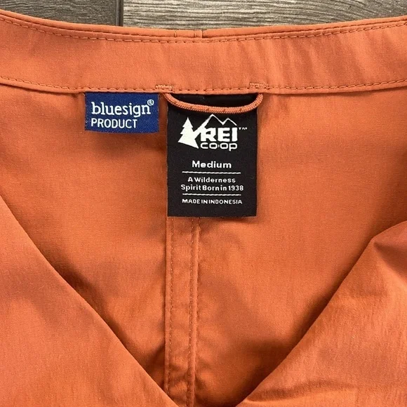 Women's REI Orange Short Sleeve Dress Size Medium - Picture 3 of 8